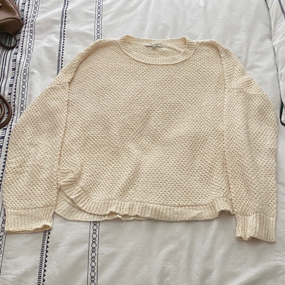 Madewell Textured Cream Sweater